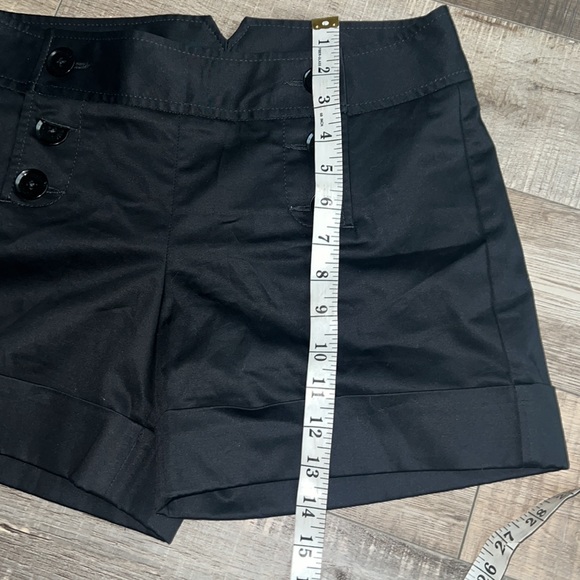 EXPRESS black button midi sailor business shorts size 0 - Picture 6 of 8
